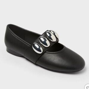 Women's Genevieve Mary Jane Flats -A New Day- Black Size 9
